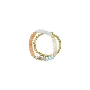 NEW GEMELLI women's jamie bracelet set in kerry orange